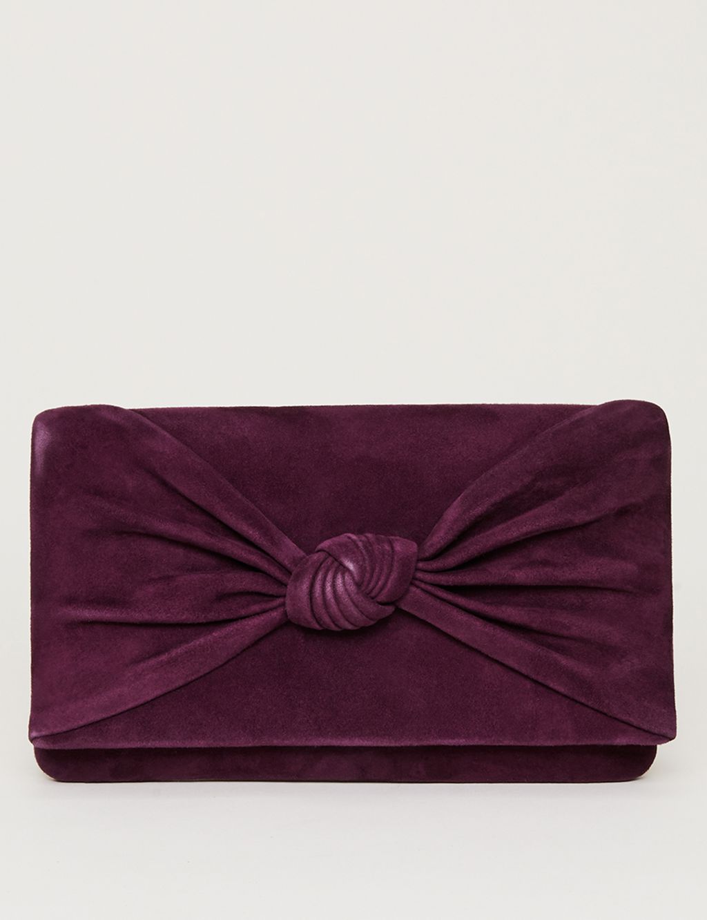 Leather Knot Front Clutch Bag image 1