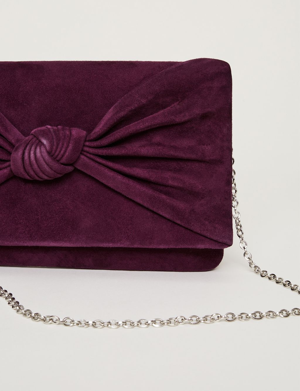 Leather Knot Front Clutch Bag image 2
