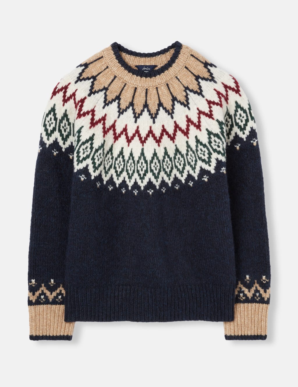 Fair Isle Crew Neck Jumper with Wool image 2