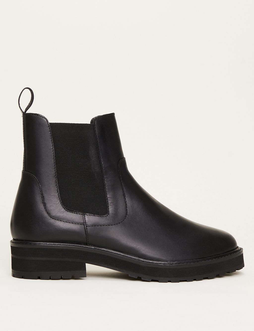 Leather Chelsea Flat Boots image 2