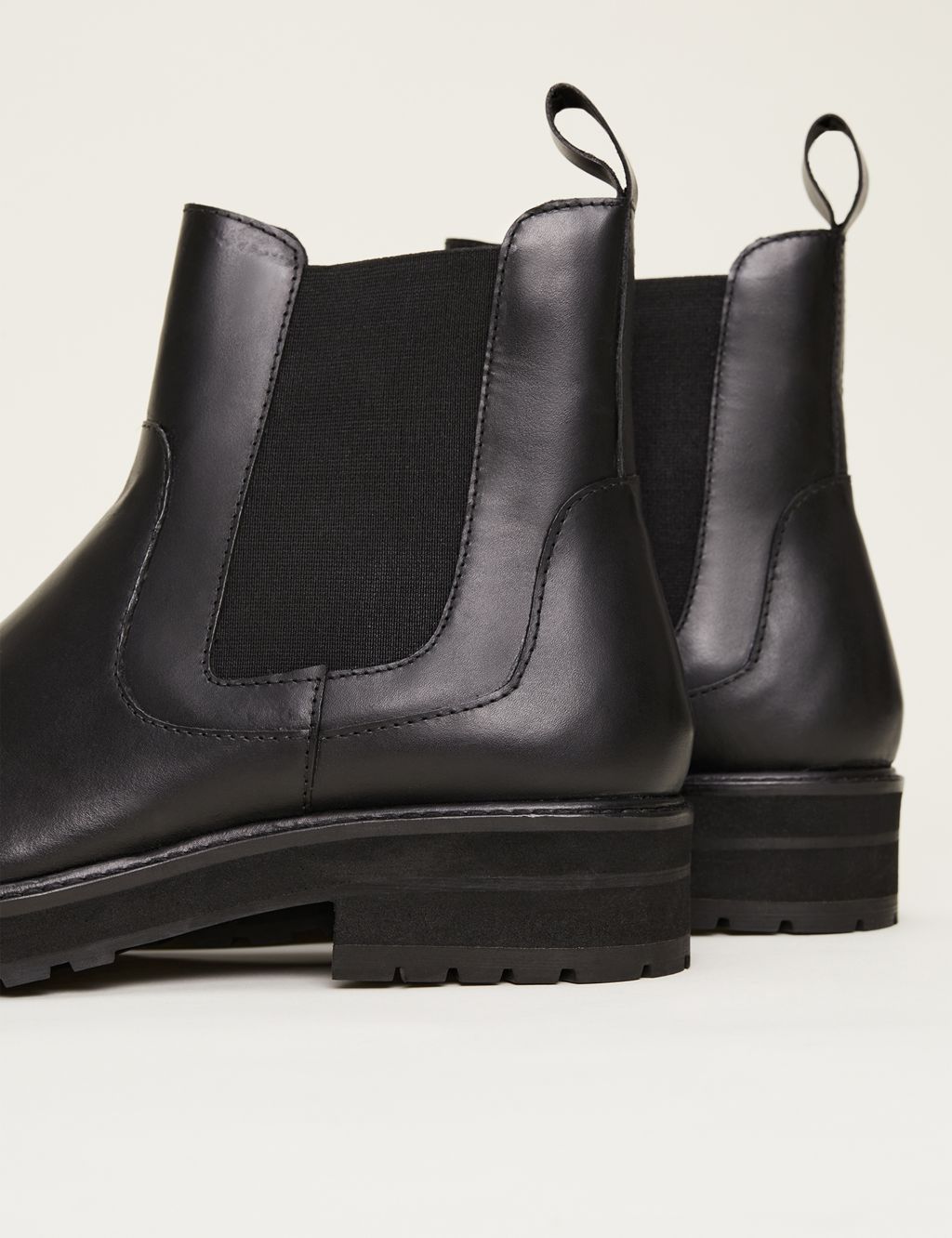 Leather Chelsea Flat Boots image 4