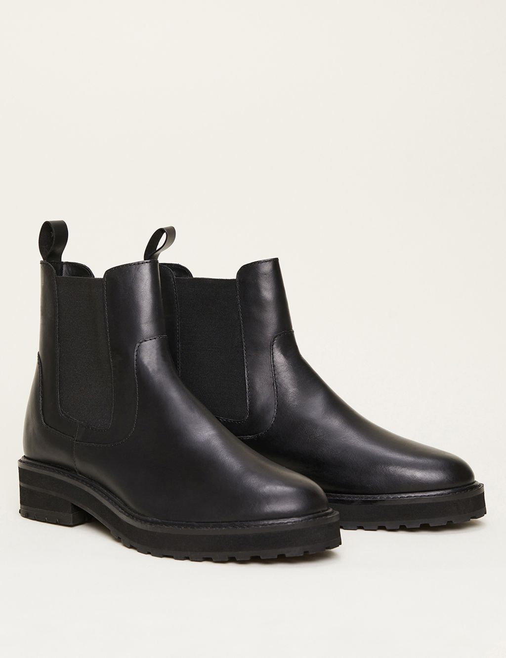 Leather Chelsea Flat Boots image 2