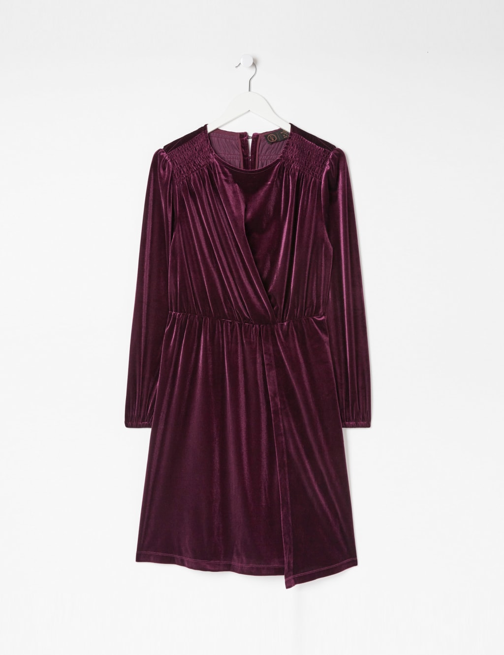 Velvet Knee Length Waisted Dress image 2