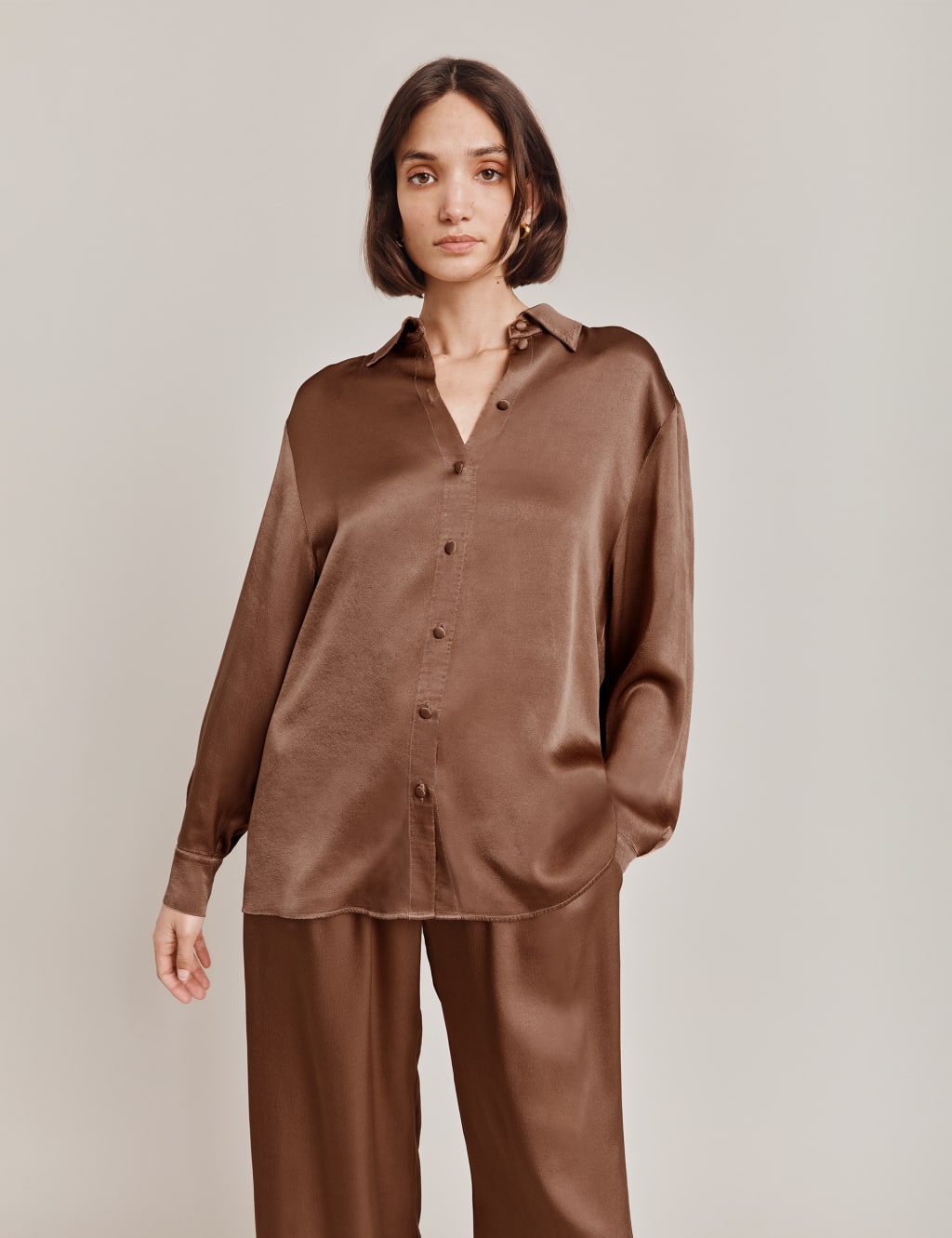 Satin Collared Shirt image 3