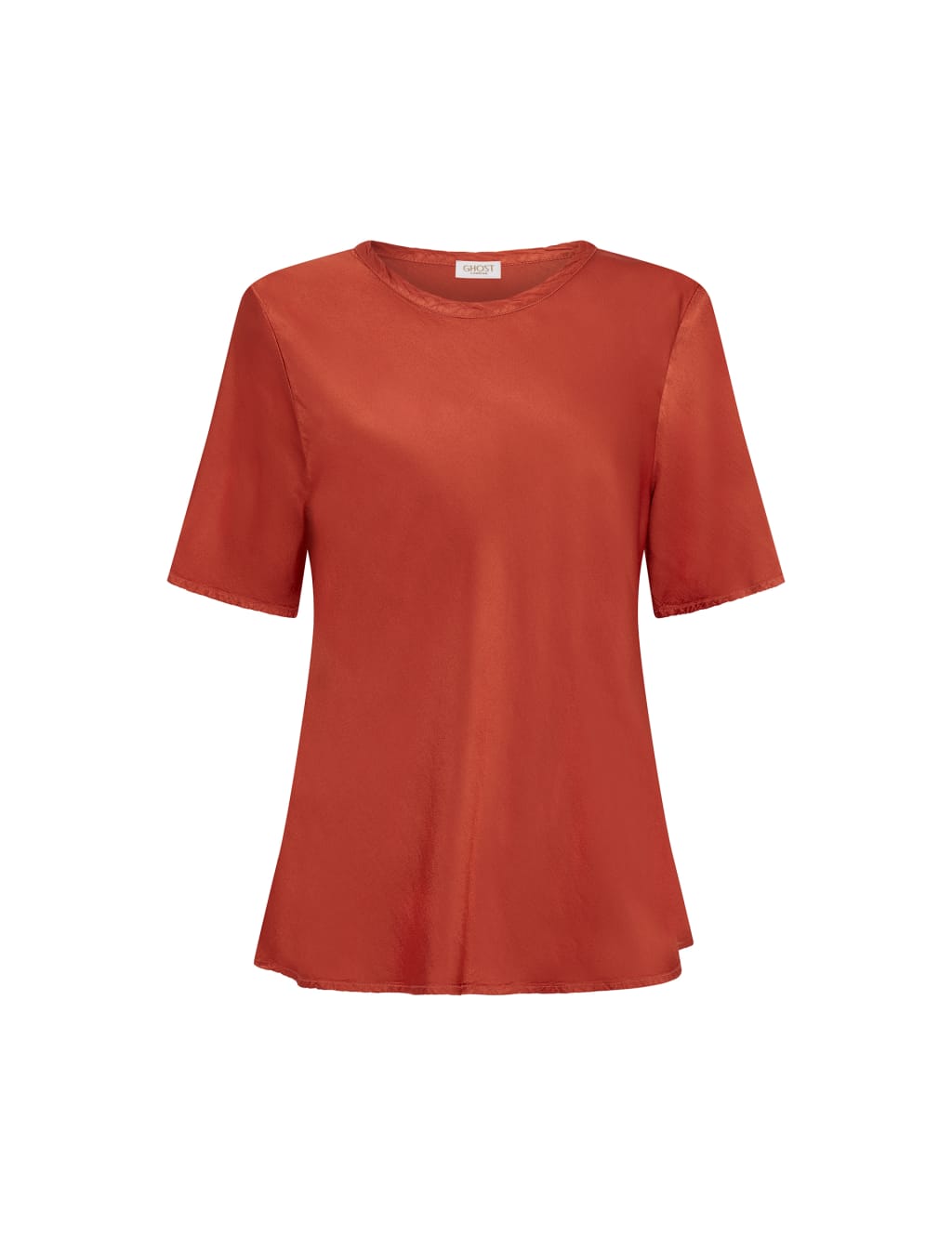 Satin Short Sleeve Top image 2