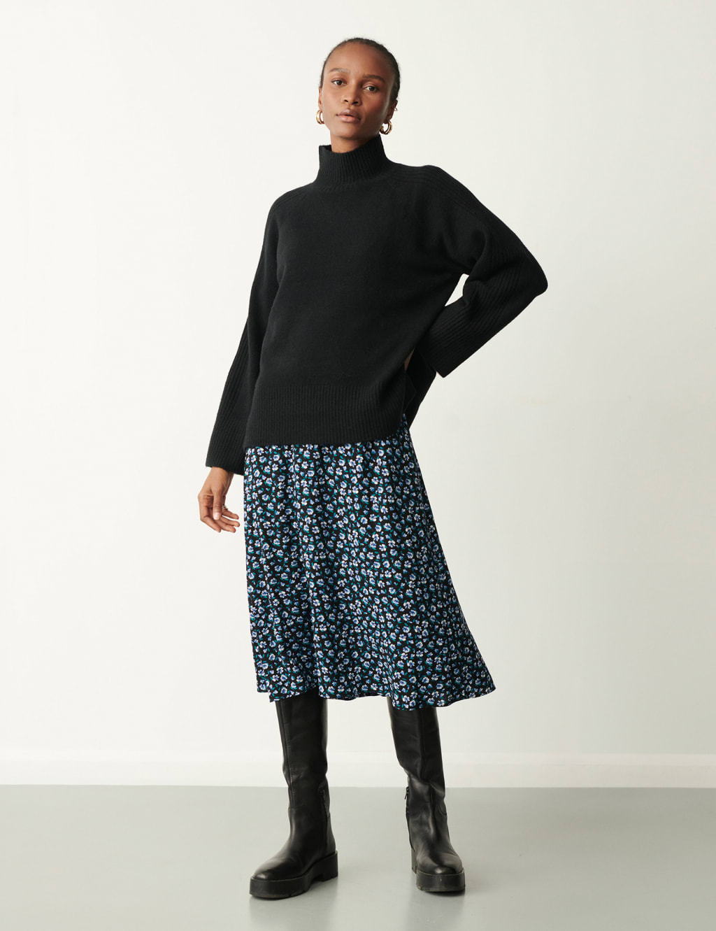 High Neck Jumper with Wool image 2