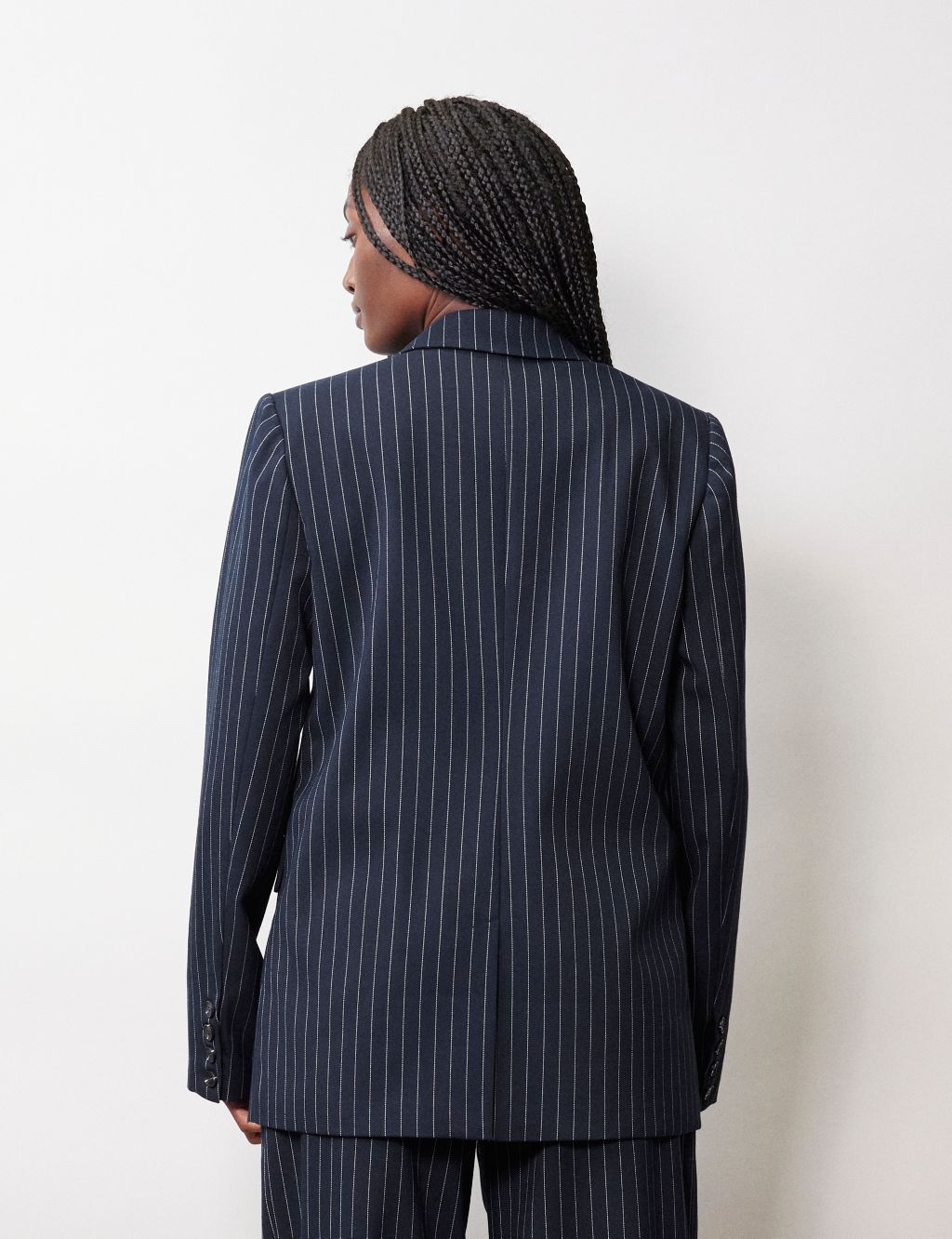 Pinstripe Double Breasted Blazer image 3