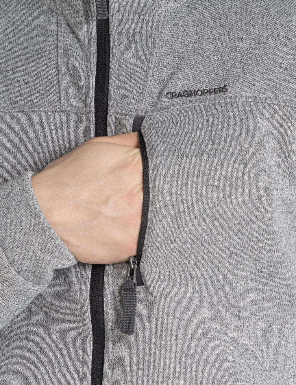 Fleece Zip Up Funnel Neck Jacket image 6