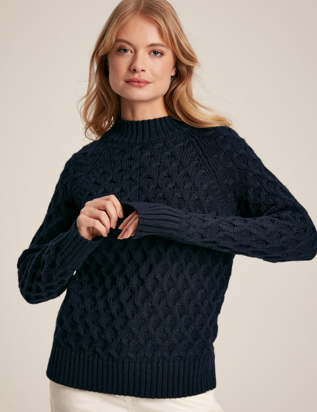 Textured Funnel Neck Jumper