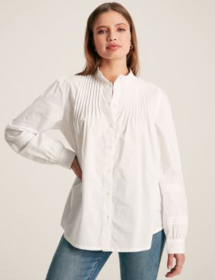 Joules Womens Pure Cotton Shirt - 8 - White, White