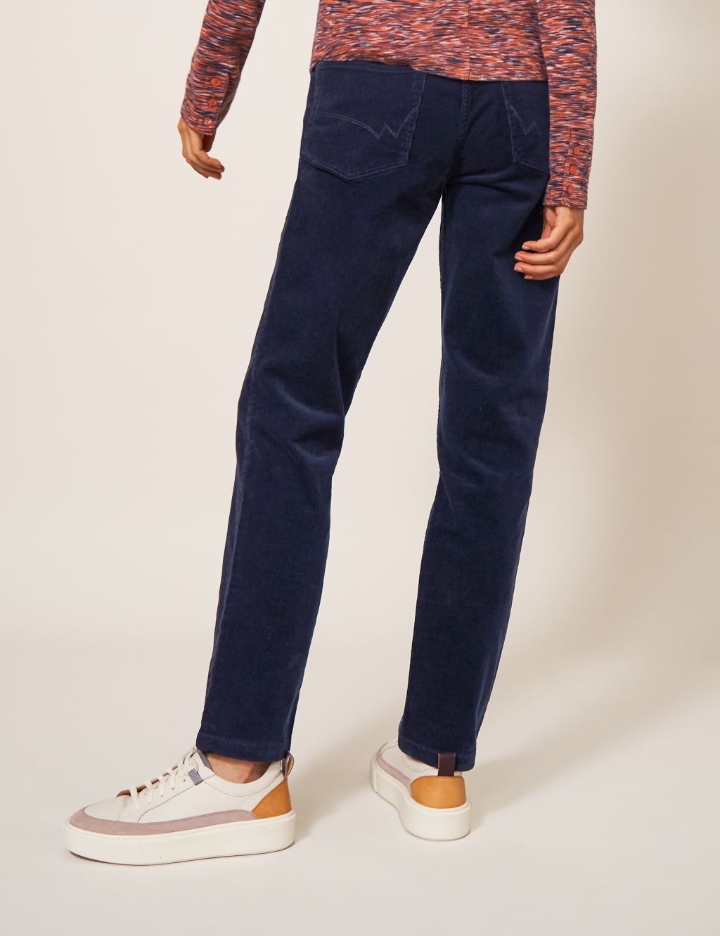 Cord Straight Leg Trousers image 4