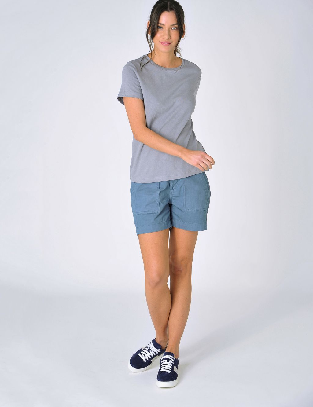 Cotton Blend T-Shirt with Linen image 4