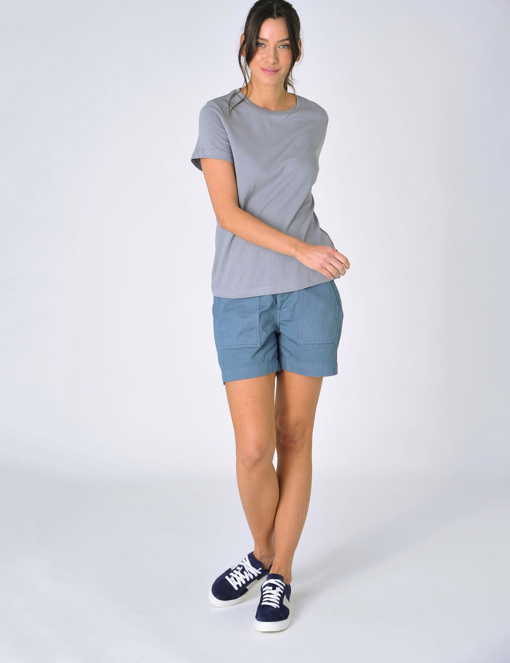 Cotton Blend T-Shirt with Linen image 5