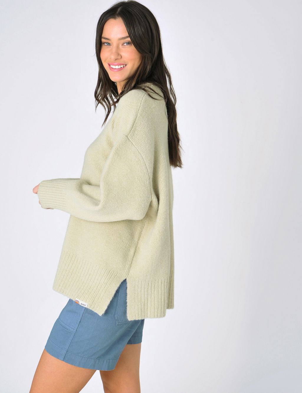Crew Neck Relaxed Jumper with Wool image 1