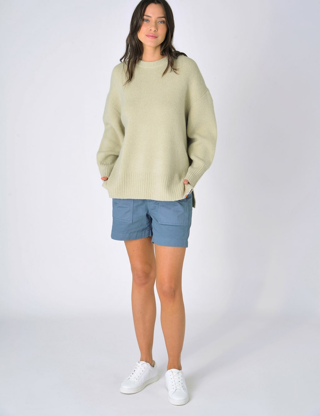 Crew Neck Relaxed Jumper with Wool image 2