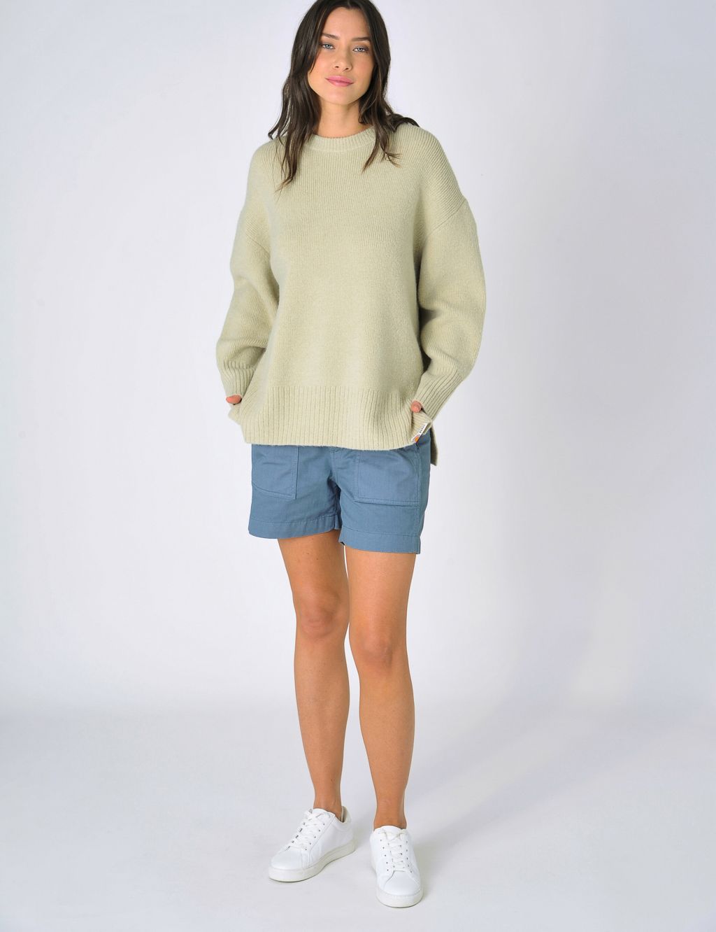 Crew Neck Relaxed Jumper with Wool image 3