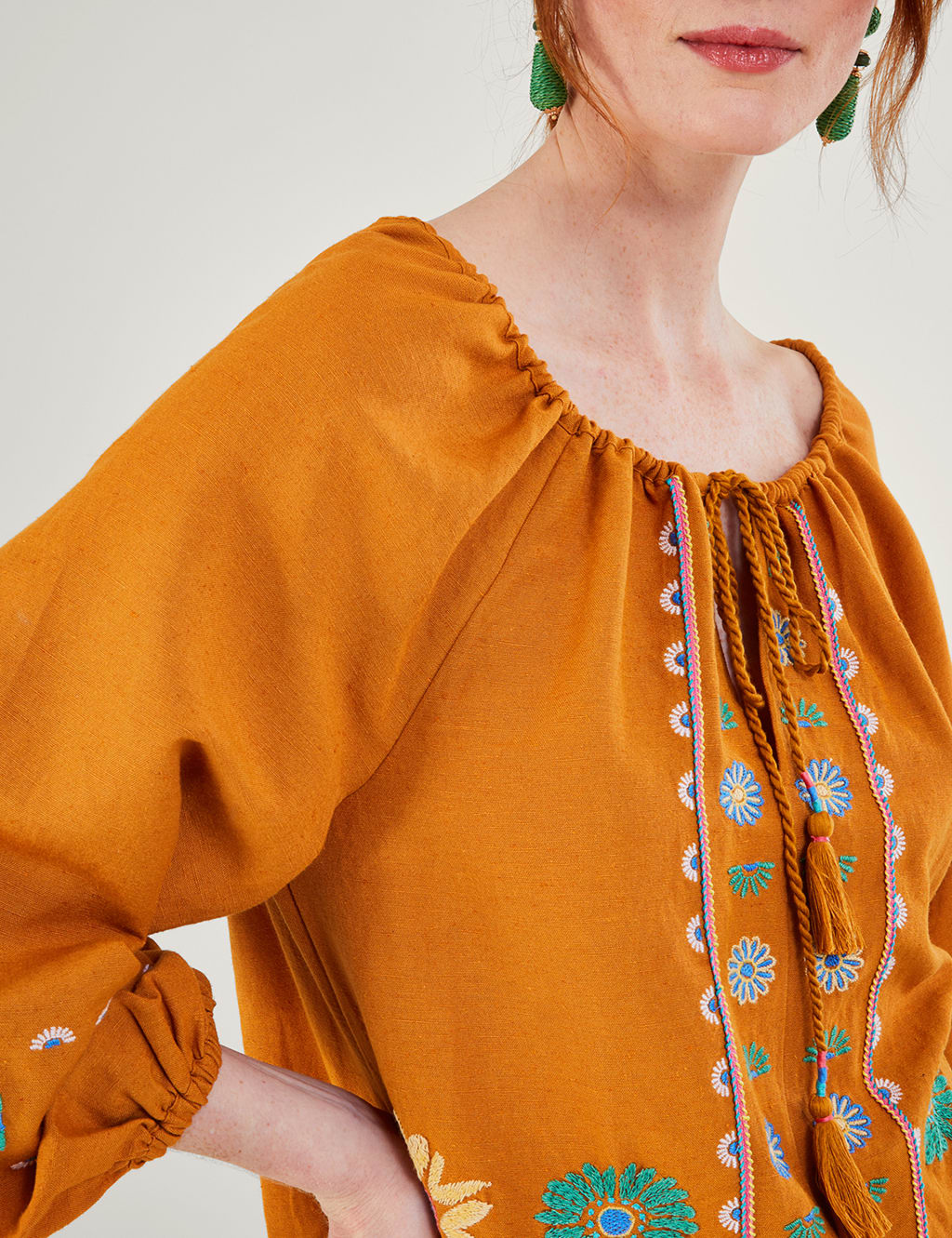 Cotton Blend Embroidered Tunic image 4