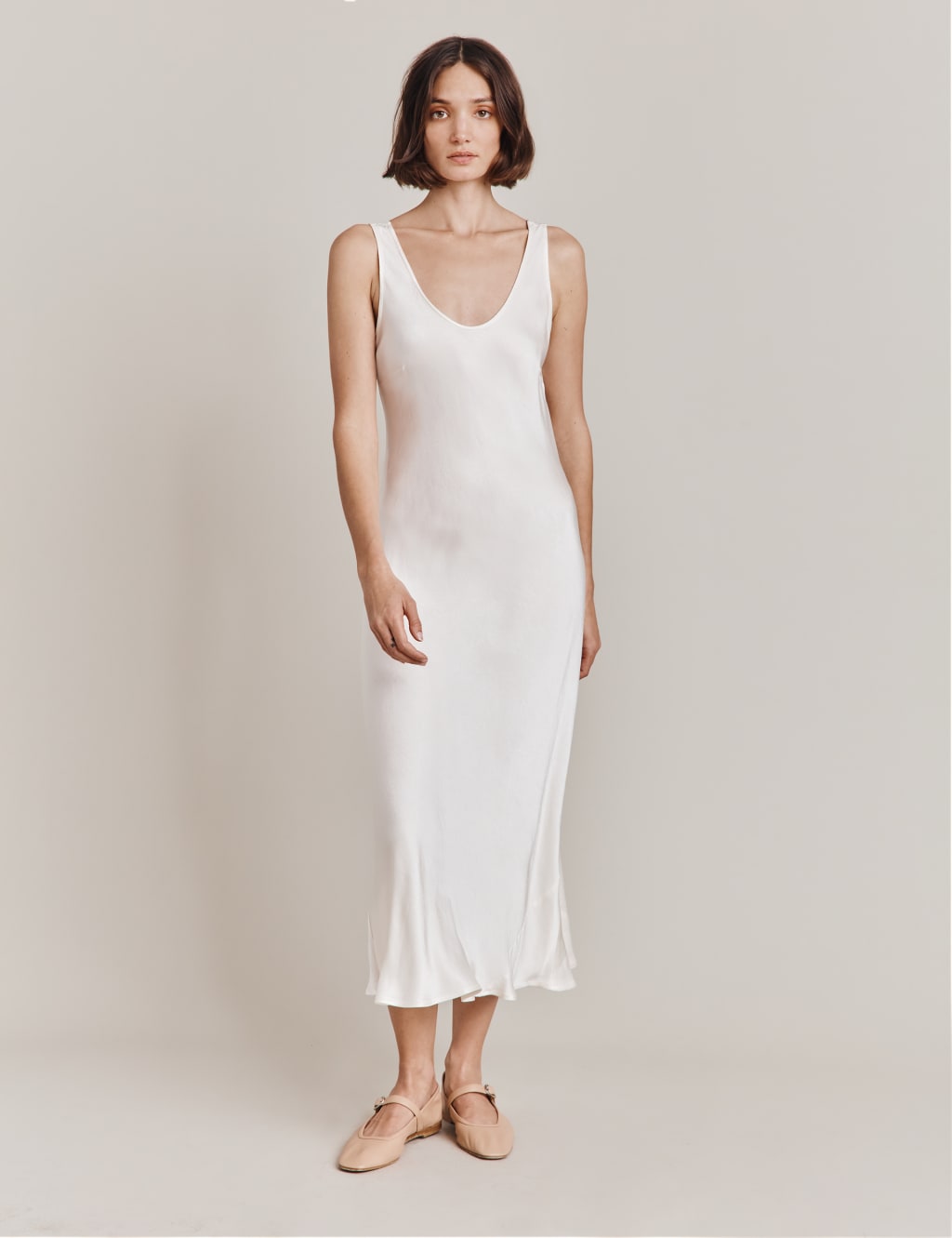 Scoop Neck Midaxi Slip Dress