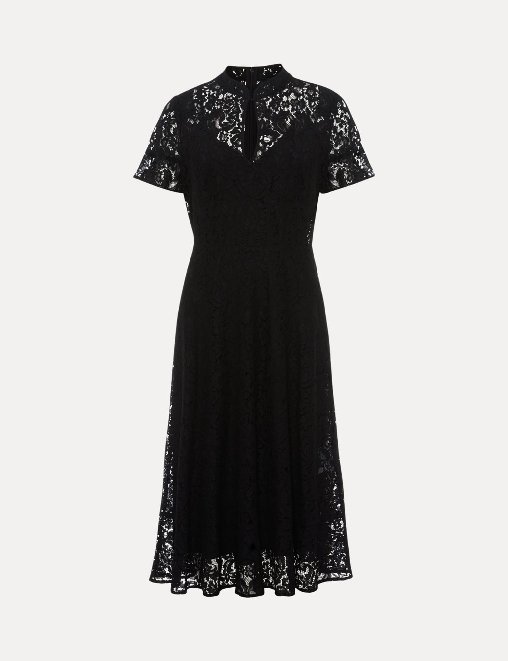Lace Round Neck Midi Tea Dress image 2