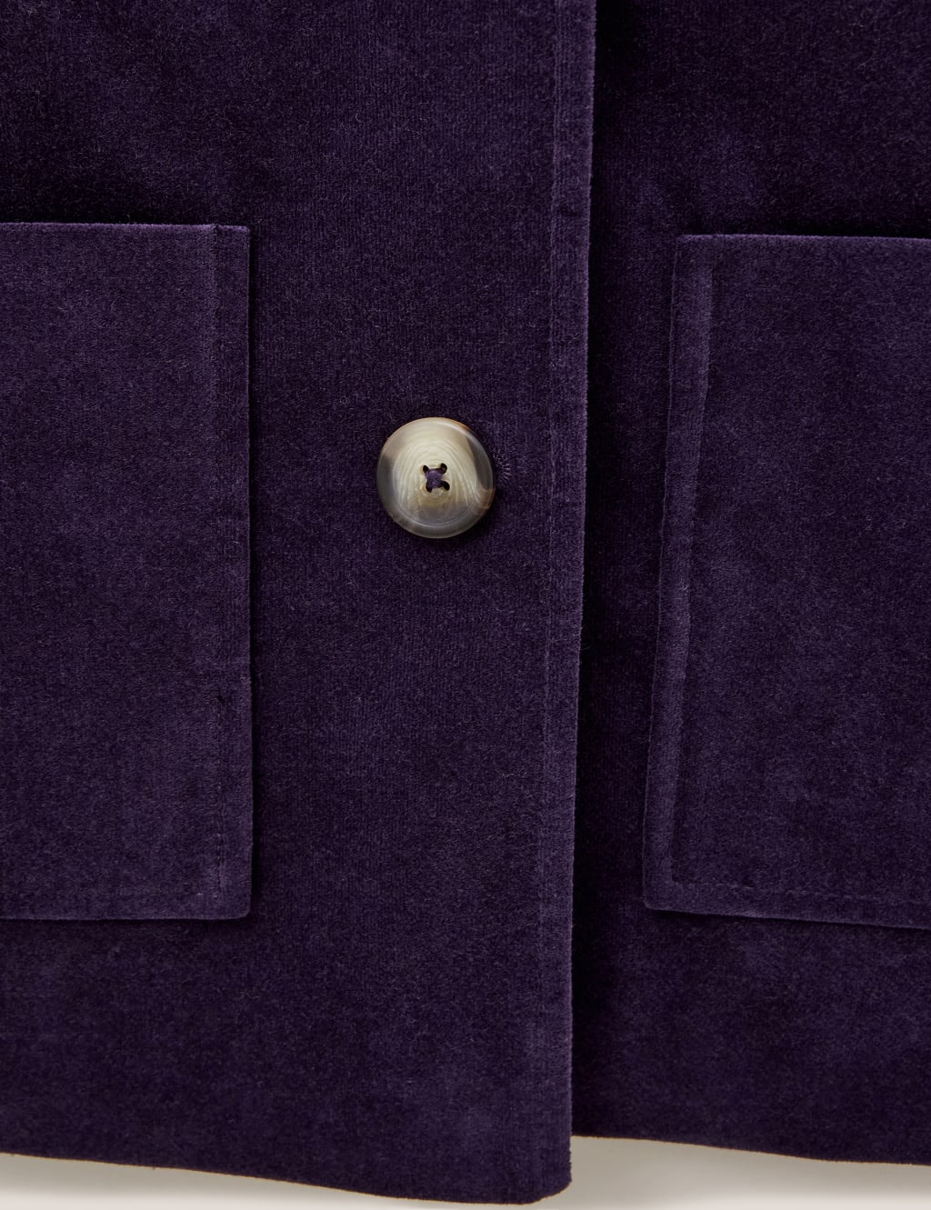 Velvet Collared Short Pea Coat image 7