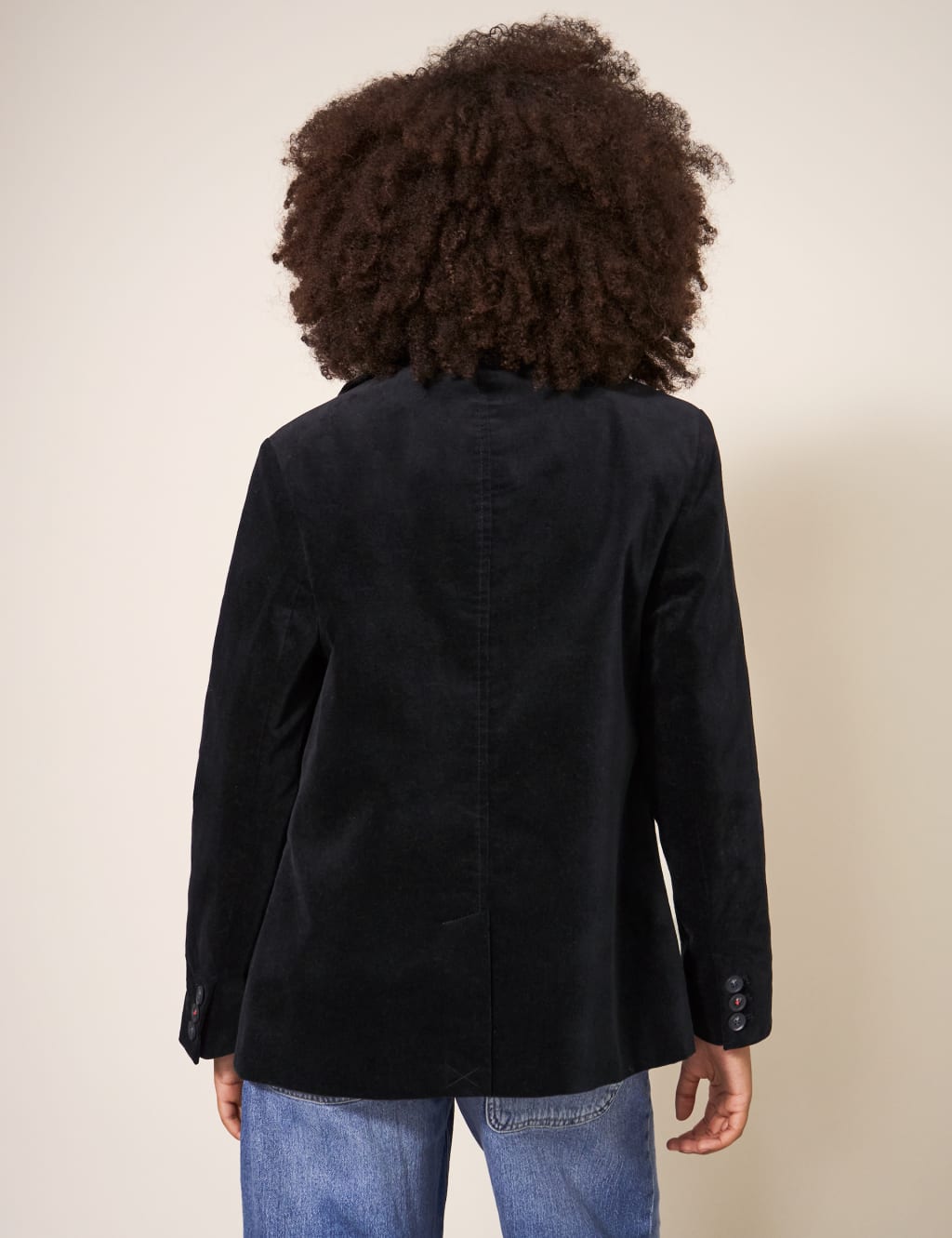 Velvet Collared Short Pea Coat image 3
