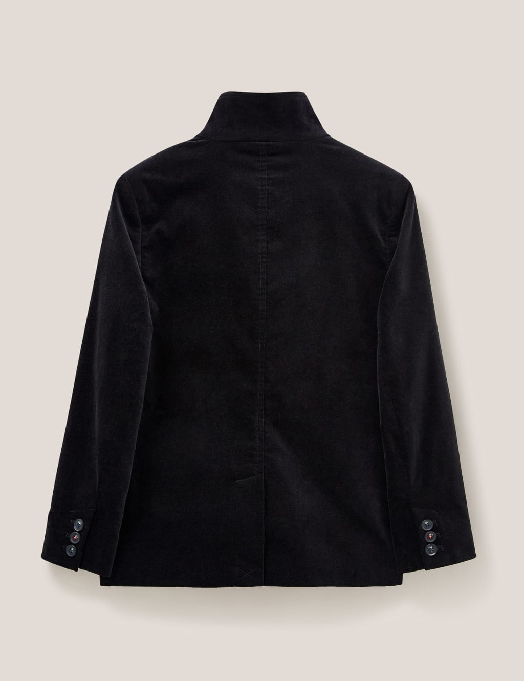 Velvet Collared Short Pea Coat image 6