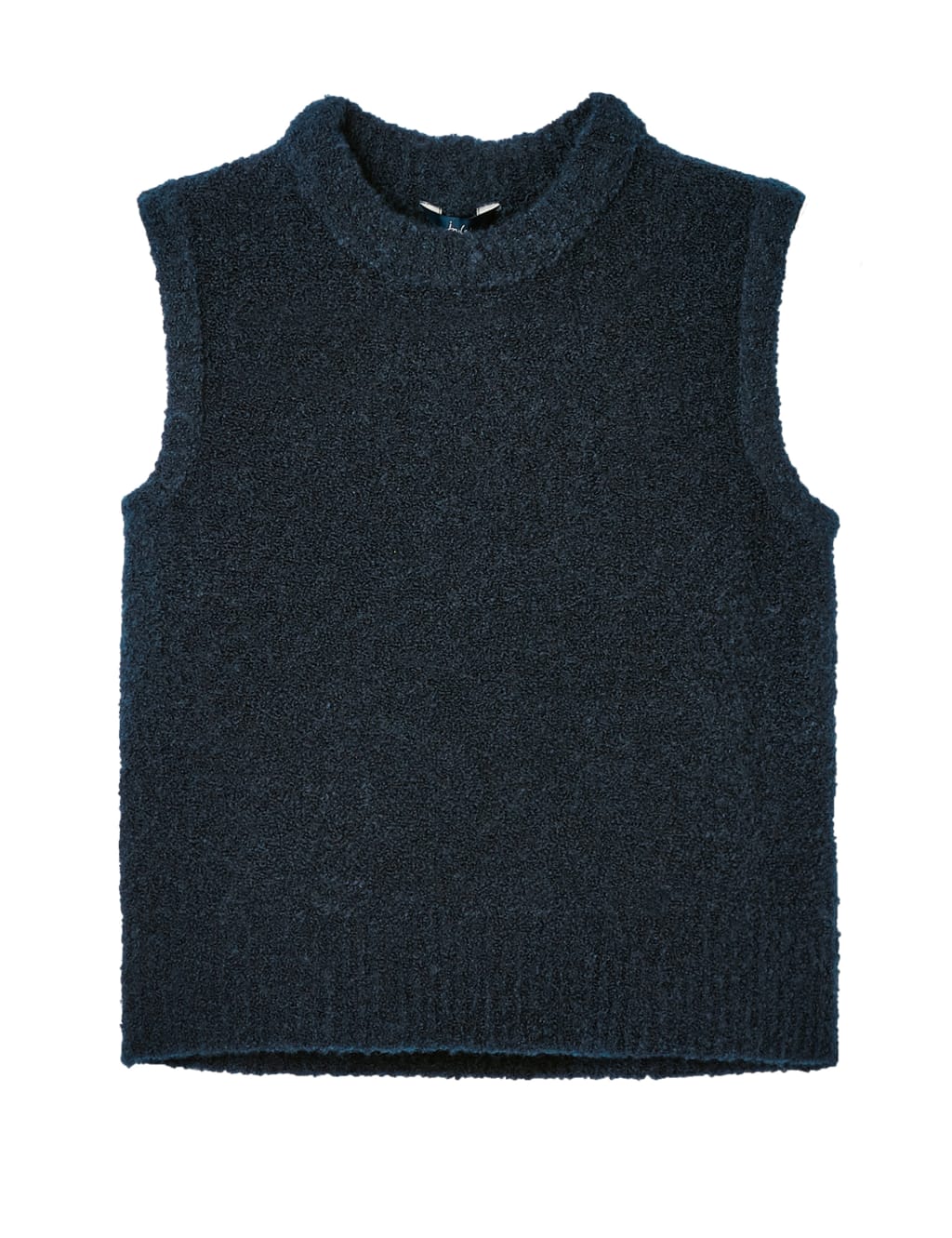 Textured Crew Neck Knitted Vest image 2