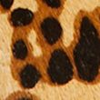 Leather Leopard Print Flat Pumps - brownmix