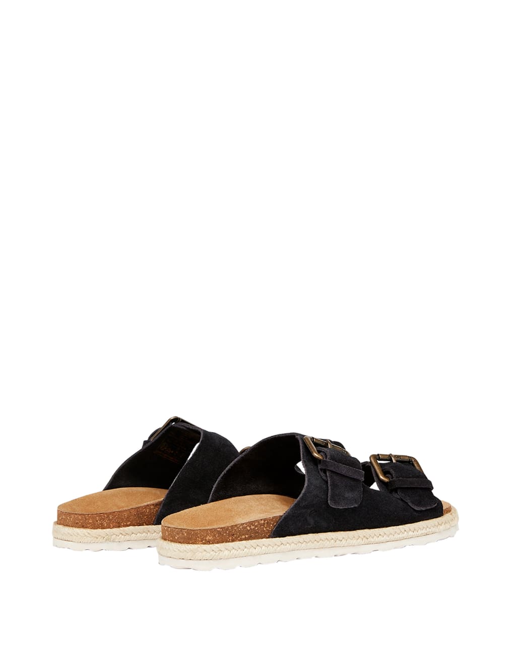 Suede Buckle Sliders image 2