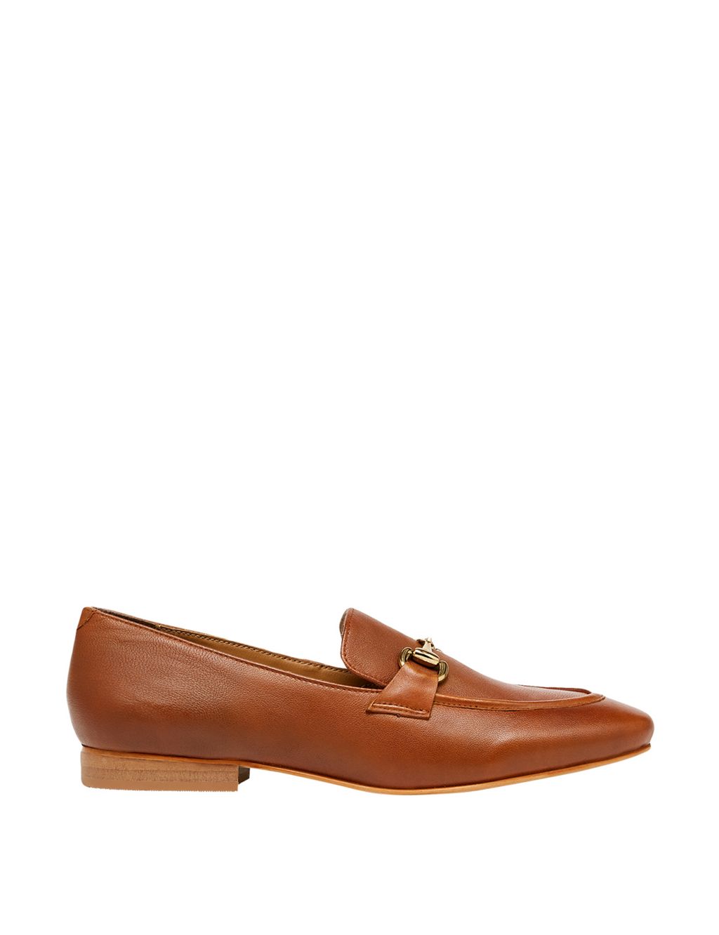 Leather Bar Flat Loafers image 1