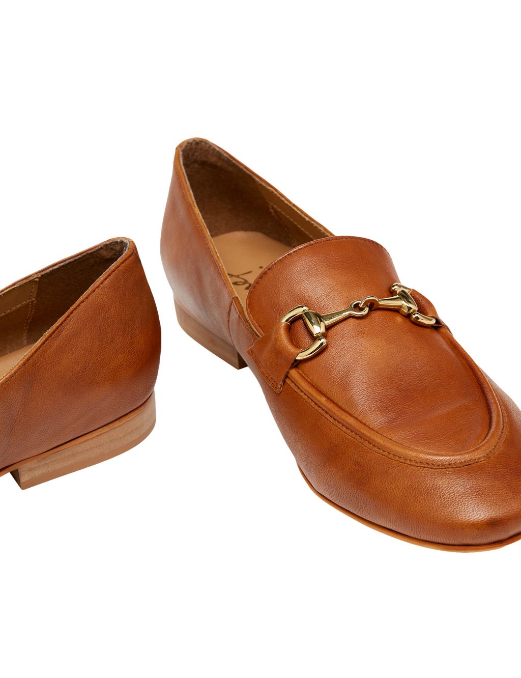 Leather Bar Flat Loafers image 3