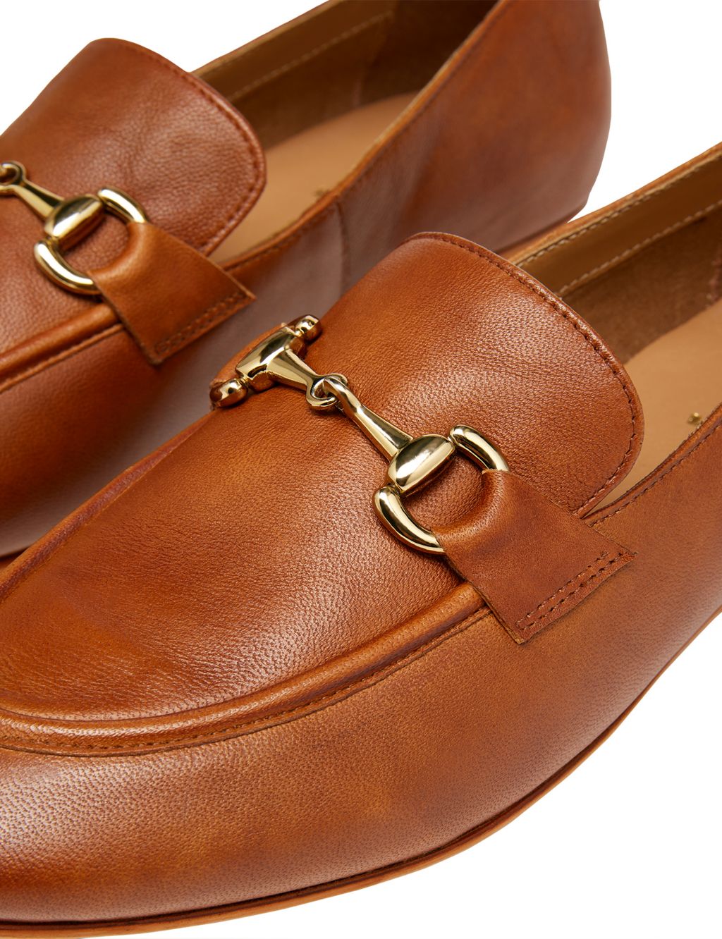 Leather Bar Flat Loafers image 5
