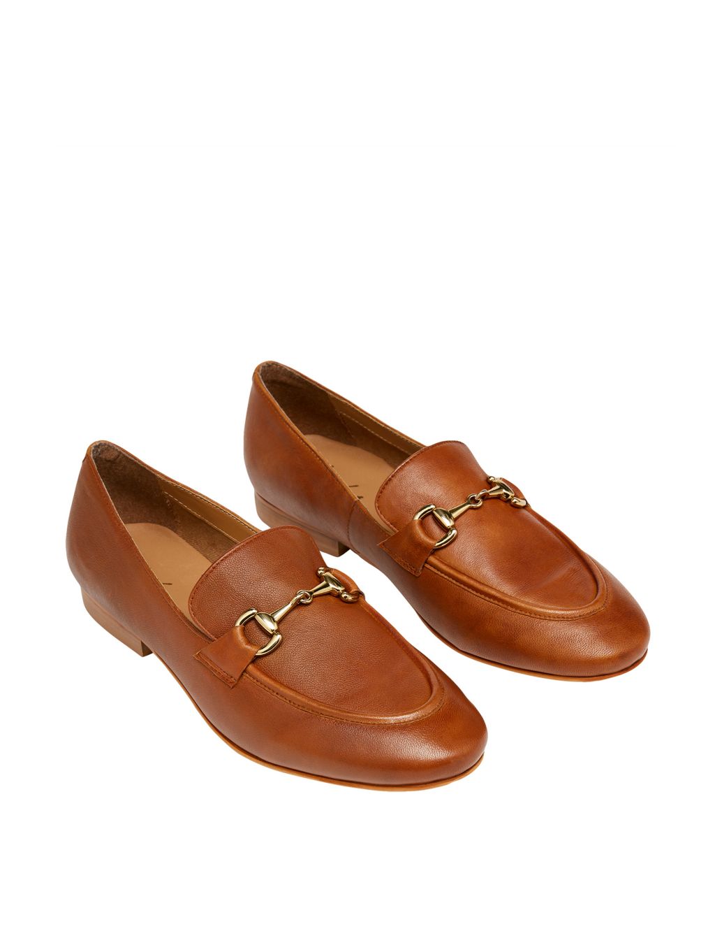 Leather Bar Flat Loafers image 2