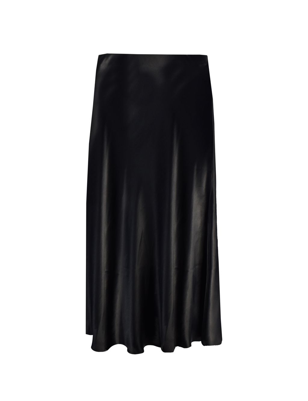 Satin Midi Slip Skirt image 2