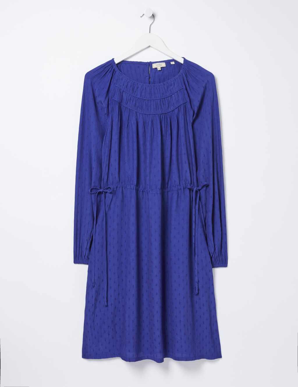 Textured Knee Length Waisted Dress image 2