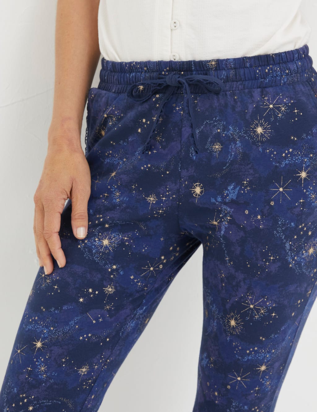 Cotton Rich Star Print Lounge Leggings image 4