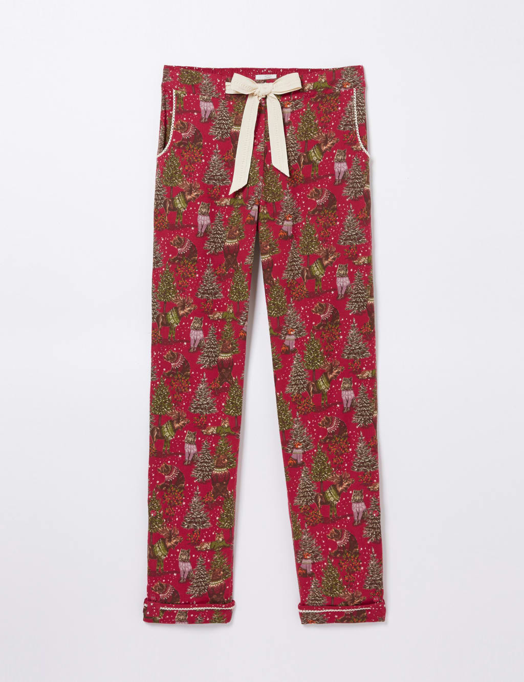 Pure Cotton Bear Print Pyjama Bottoms image 1