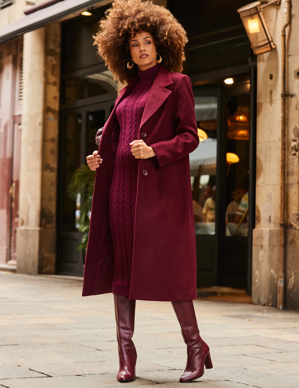 Wool Rich Longline Tailored Coat image 1