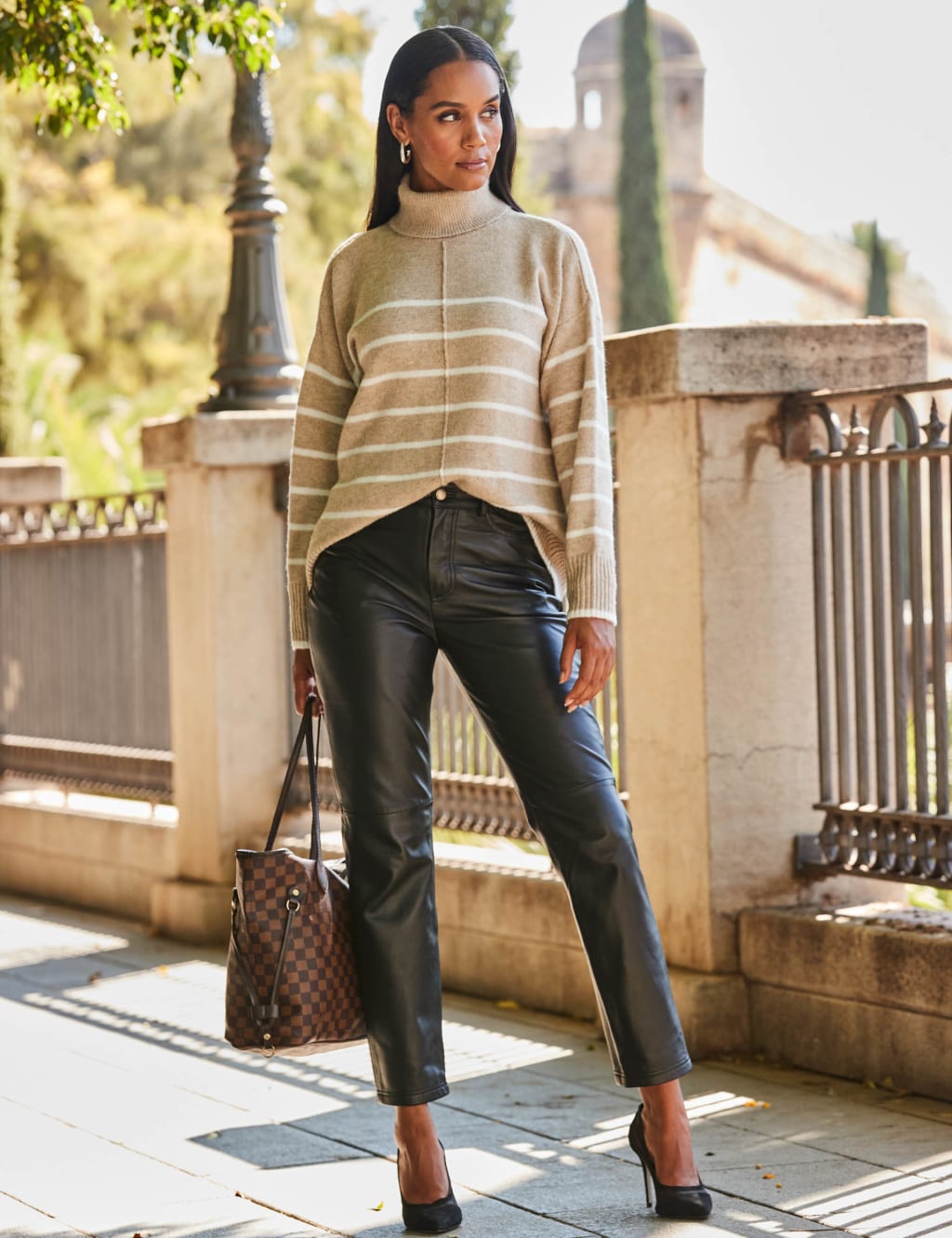 Striped Roll Neck Jumper image 1