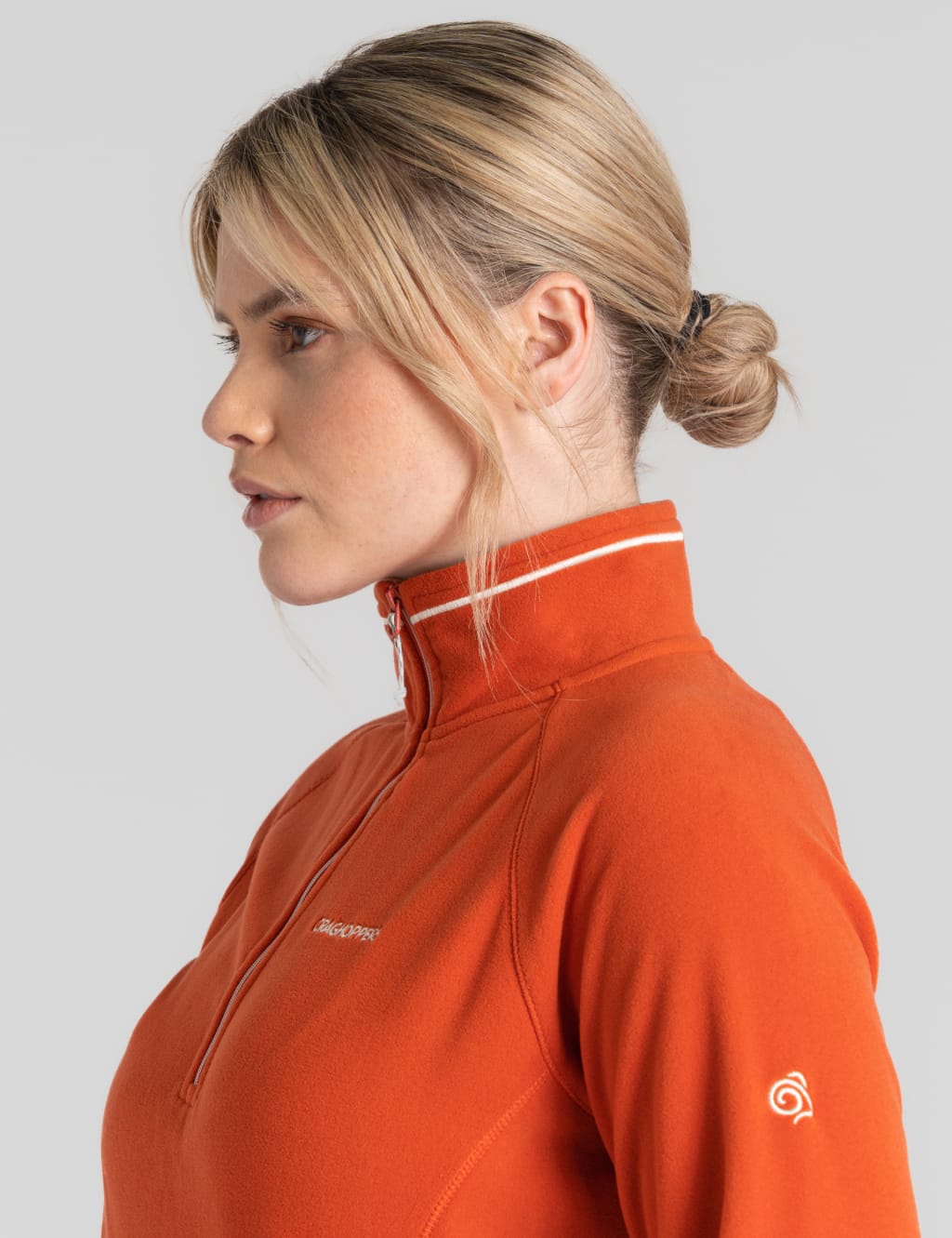 Fleece Funnel Neck Half Zip Sweatshirt image 6