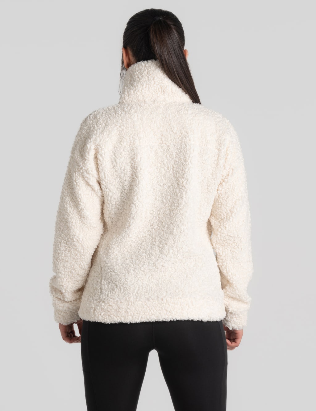 Half Zip Funnel Neck Fleece Jacket image 3