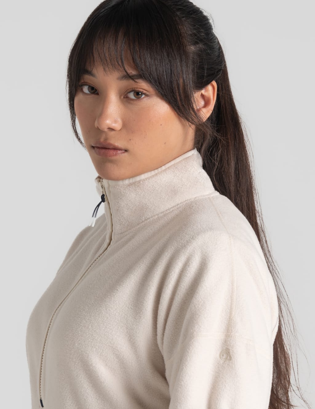 Half Zip Funnel Neck Fleece Jacket image 6