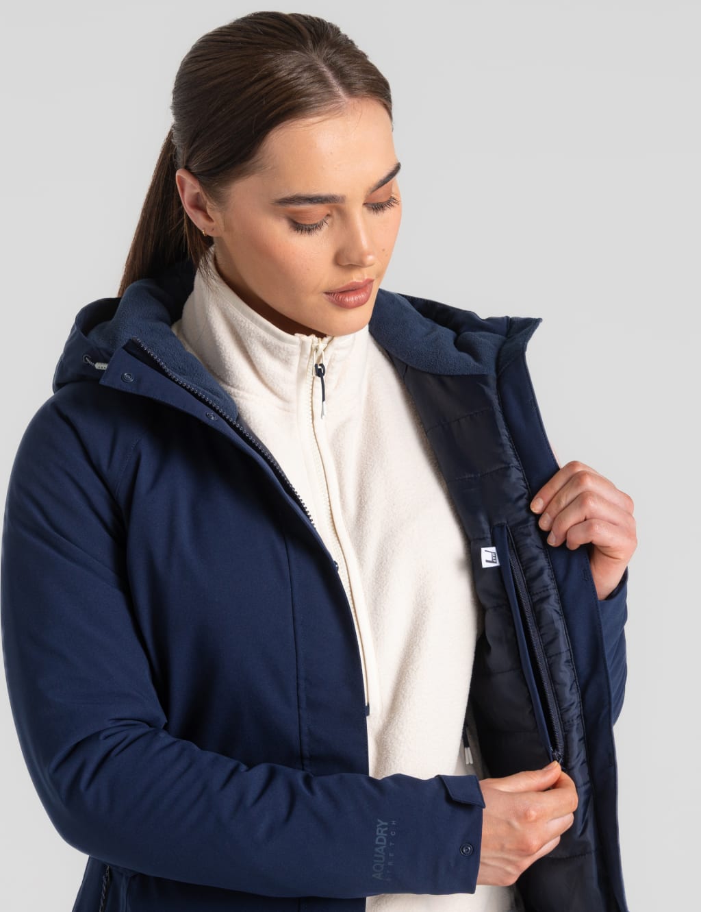 Waisted Hooded Rain Jacket image 6