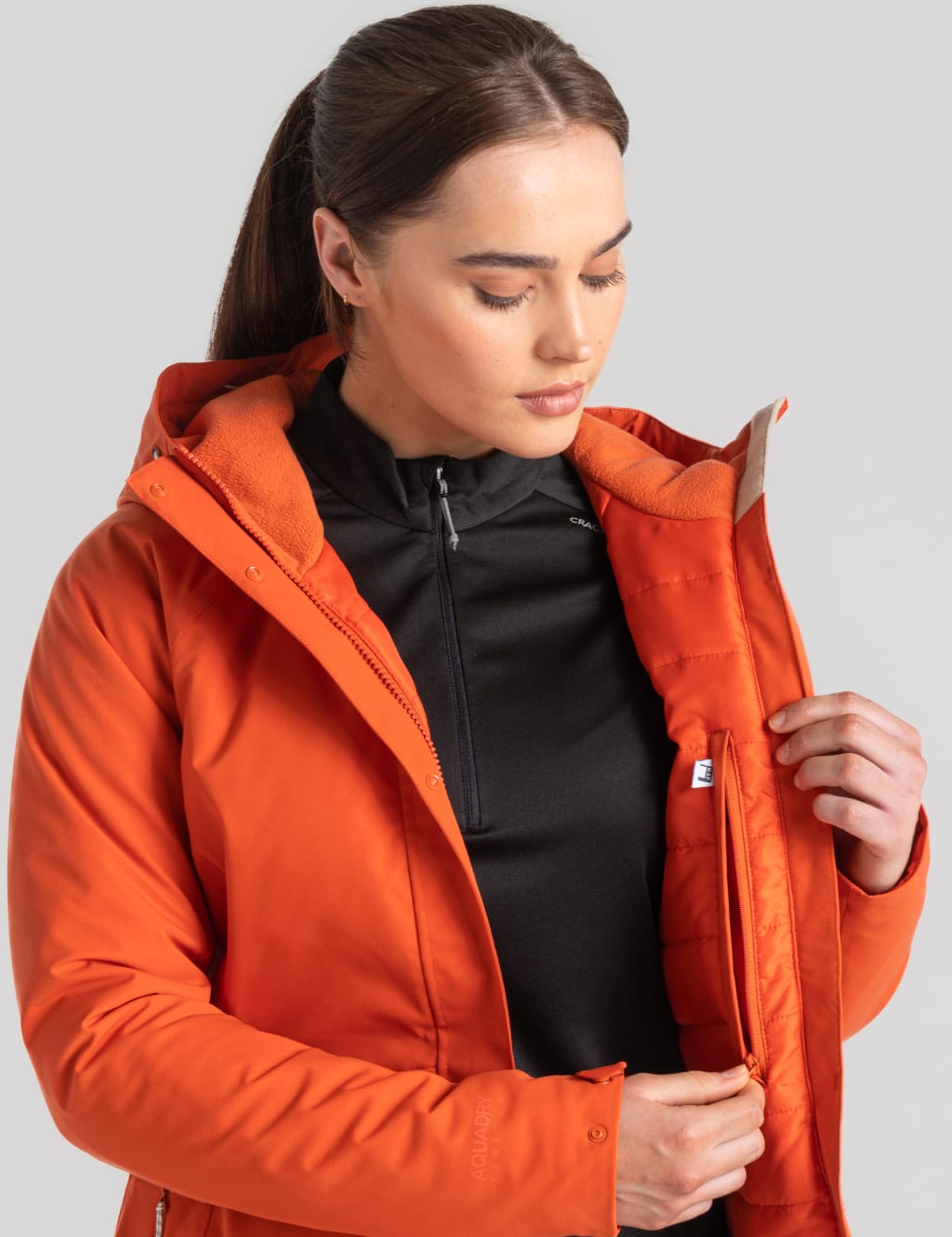 Waisted Hooded Rain Jacket image 7