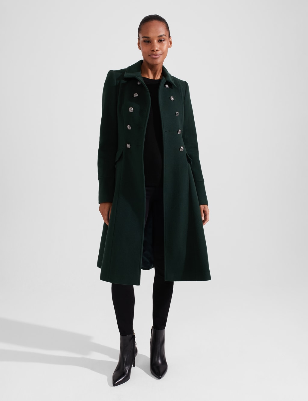 Wool Rich Double Breasted Tailored Coat image 1