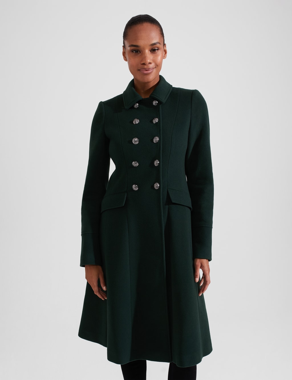 Wool Rich Double Breasted Tailored Coat image 3