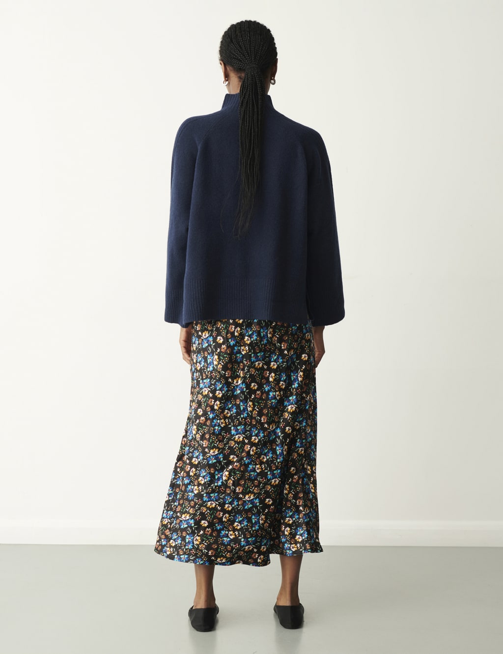 Floral Midaxi Skater Skirt image 3
