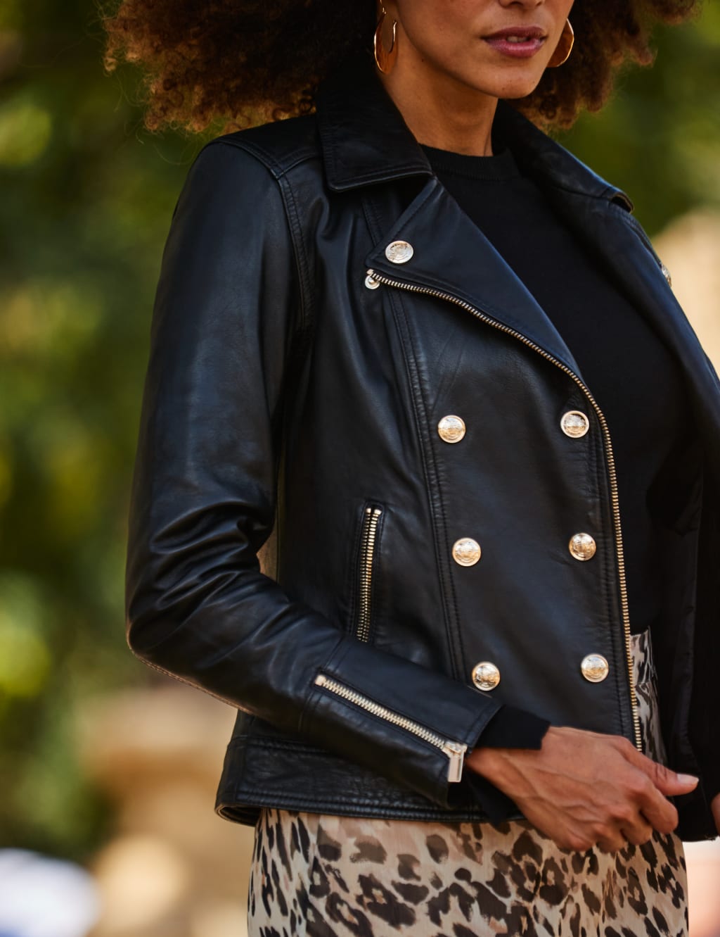 Leather Biker Jacket image 4