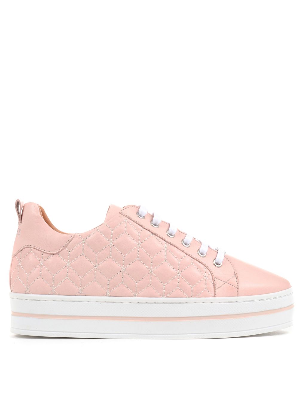 Leather Lace Up Chunky Trainers image 4