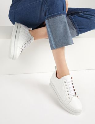 Leather Lace Up Chunky Trainers | Jones Bootmaker | M&S